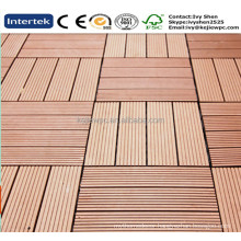 DIY Tile WPC Outdoor Decking Floor Plastics Wood Texture Waterproof New material